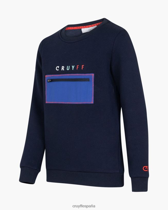 traje de podadoras cuello redondo Cruyff júnior Azul marino D6DNB1157 trajes