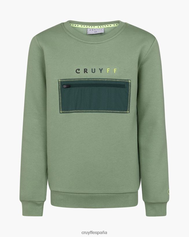 traje de podadoras cuello redondo Cruyff júnior verde D6DNB1158 trajes