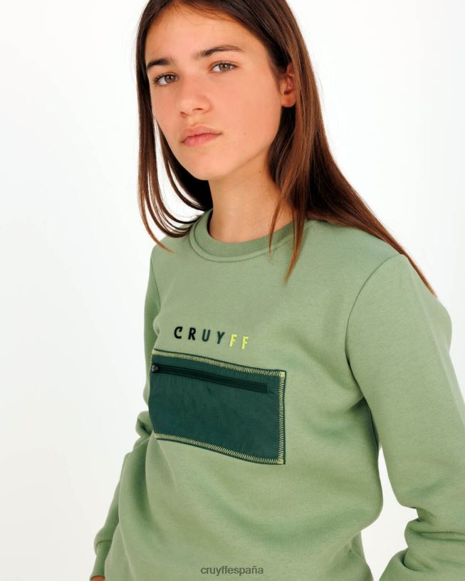 traje de podadoras cuello redondo Cruyff júnior verde D6DNB1158 trajes