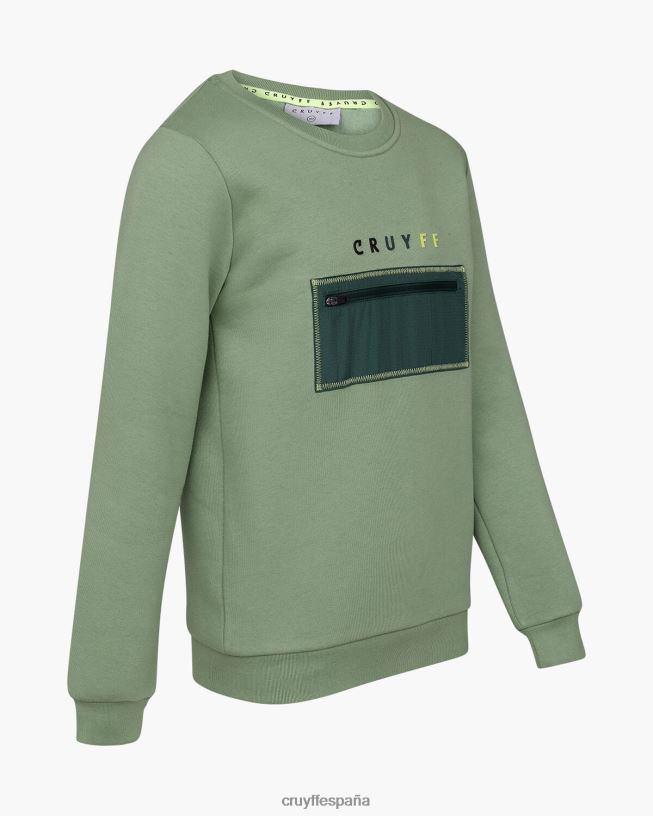 traje de podadoras cuello redondo Cruyff júnior verde D6DNB1158 trajes