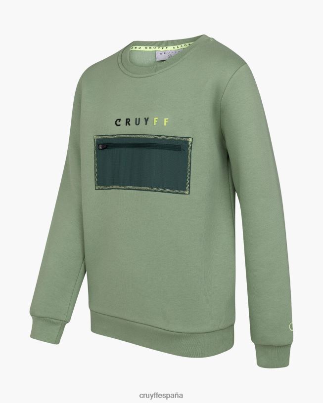 traje de podadoras cuello redondo Cruyff júnior verde D6DNB1158 trajes