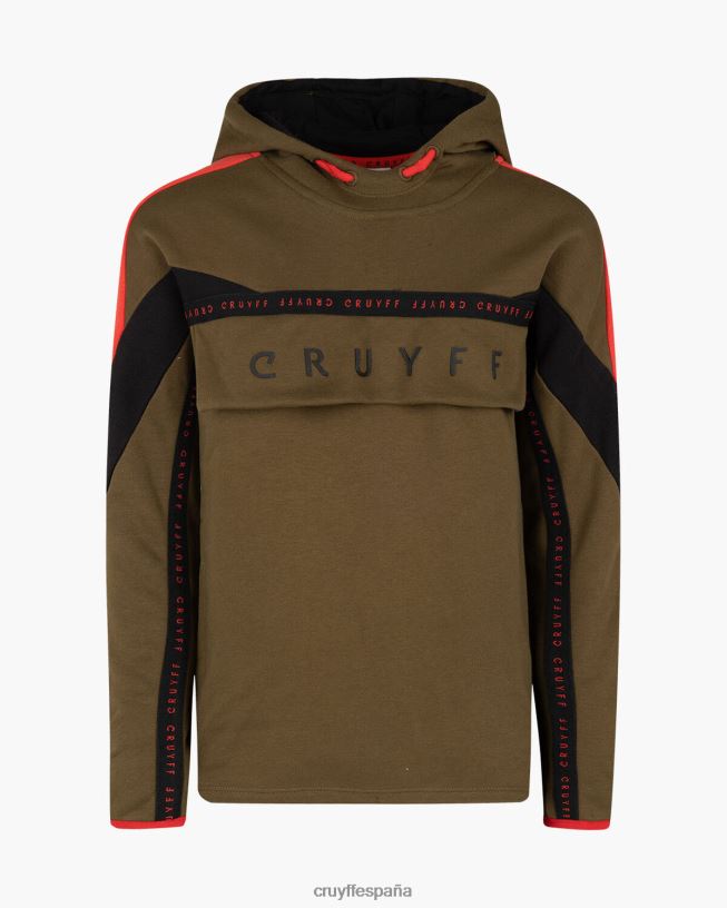 traje dividido Cruyff júnior verde rojo D6DNB1196 trajes