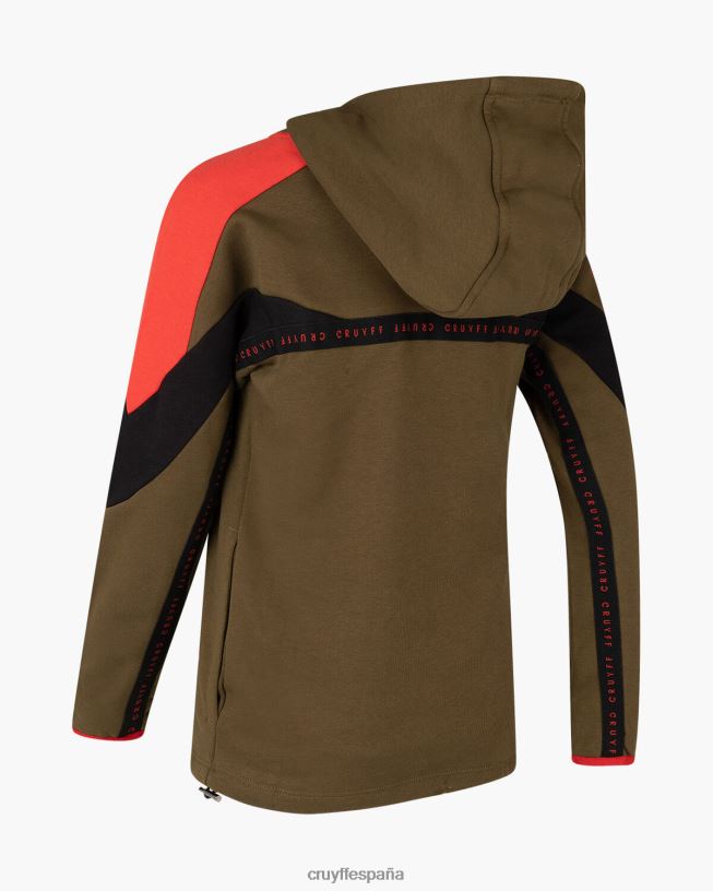 traje dividido Cruyff júnior verde rojo D6DNB1196 trajes