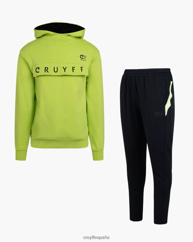 traje ranka Cruyff hombres verde/negro D6DNB512 trajes