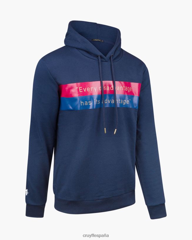 ventaja sudadera con capucha Cruyff hombres Armada D6DNB902 sudadera
