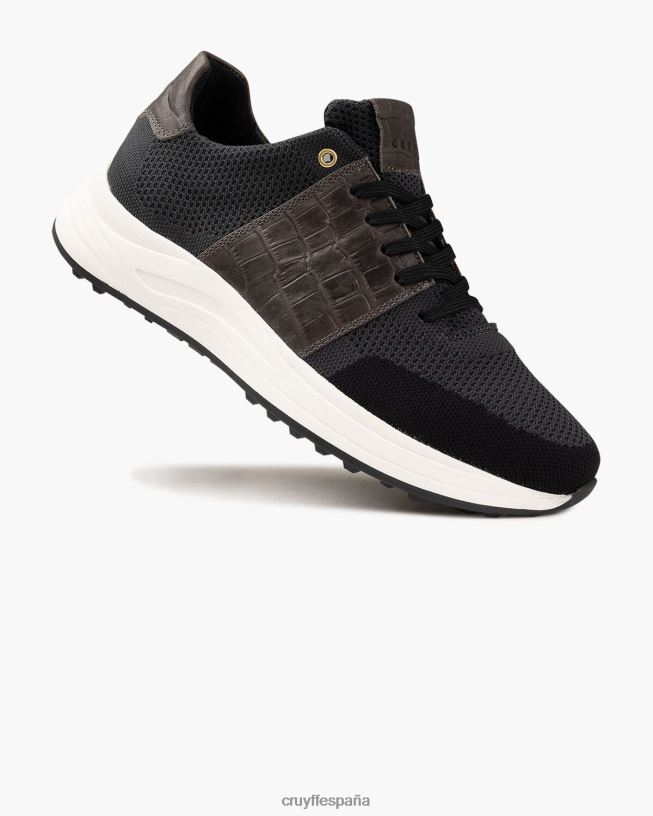 yegua larga Cruyff hombres gris negro D6DNB488 zapatillas