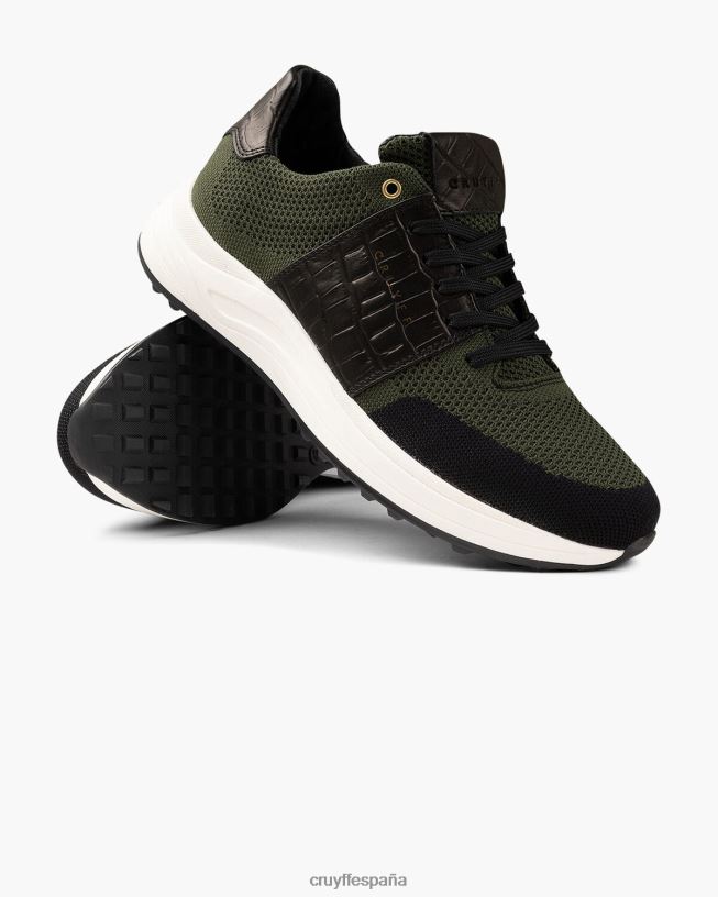 yegua larga Cruyff hombres verde/negro D6DNB489 zapatillas