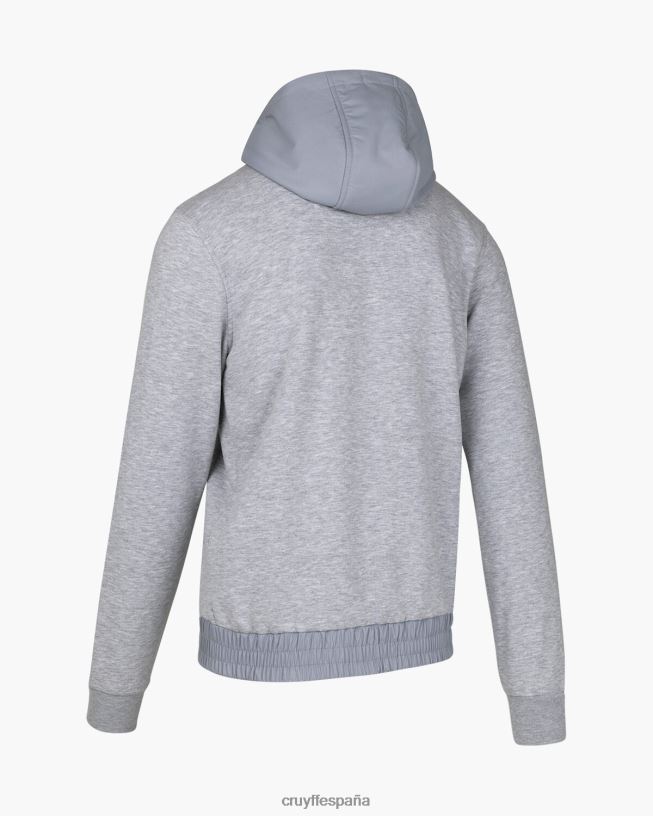 zip a través de aimar Cruyff hombres gris D6DNB706 sudadera