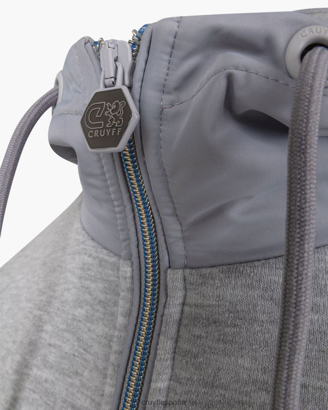 zip a través de aimar Cruyff hombres gris D6DNB706 sudadera