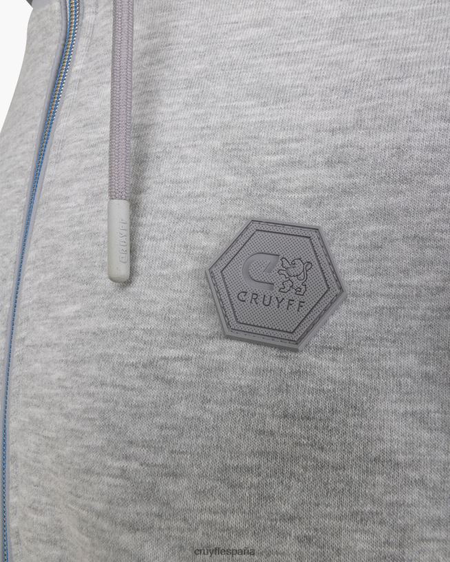 zip a través de aimar Cruyff hombres gris D6DNB706 sudadera