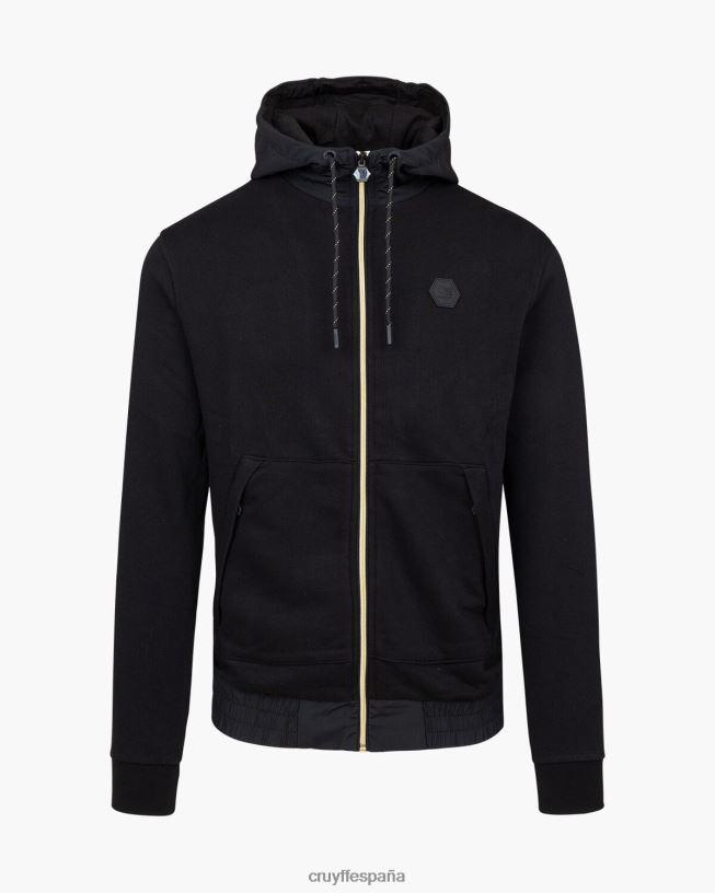 zip a través de aimar Cruyff hombres negro D6DNB705 sudadera