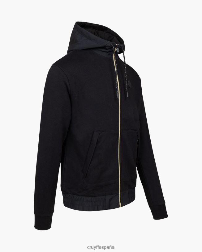 zip a través de aimar Cruyff hombres negro D6DNB705 sudadera