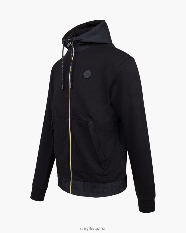 zip a través de aimar Cruyff hombres negro D6DNB705 sudadera