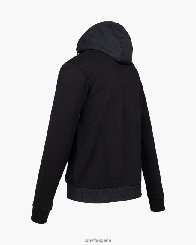 zip a través de aimar Cruyff hombres negro D6DNB705 sudadera
