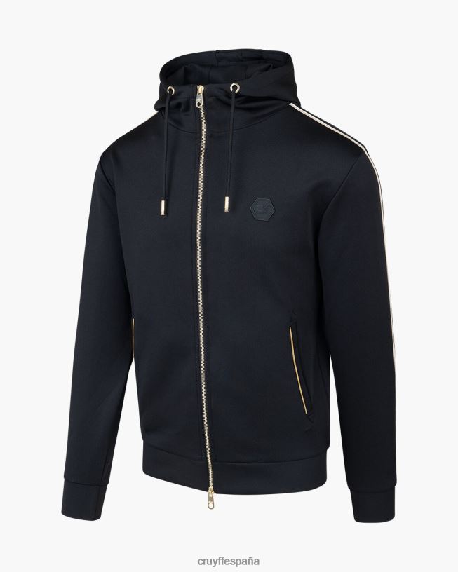 zip de buceo santino Cruyff hombres negro D6DNB459 sudadera