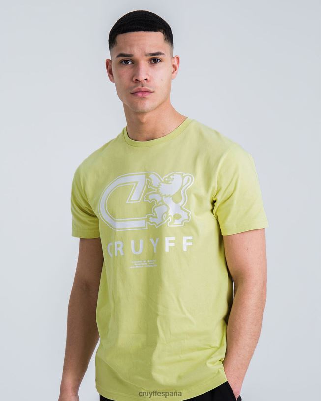 Álvaro tee Cruyff hombres amarillo D6DNB849 camiseta
