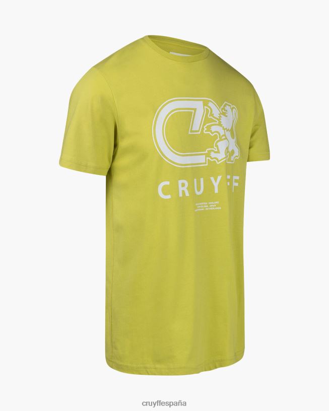 Álvaro tee Cruyff hombres amarillo D6DNB849 camiseta