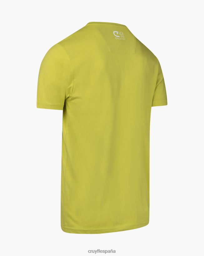 Álvaro tee Cruyff hombres amarillo D6DNB849 camiseta