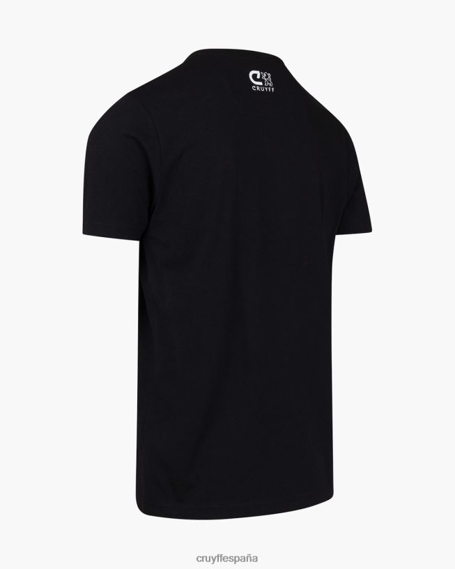 Álvaro tee Cruyff hombres negro D6DNB851 camiseta