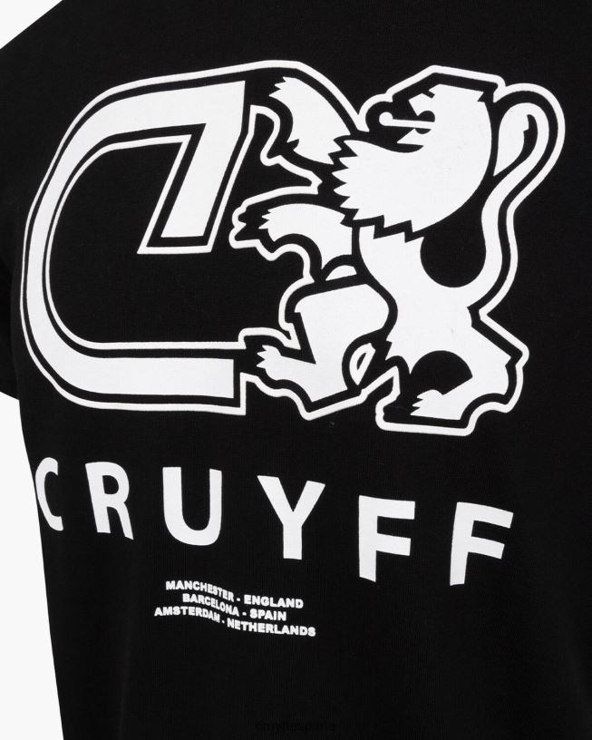 Álvaro tee Cruyff hombres negro D6DNB851 camiseta