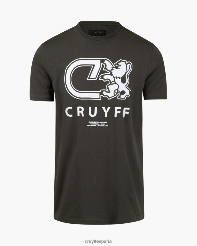 Álvaro tee Cruyff hombres verde D6DNB850 camiseta