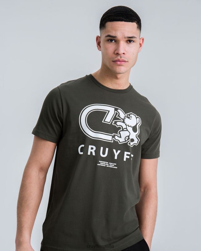 Álvaro tee Cruyff hombres verde D6DNB850 camiseta