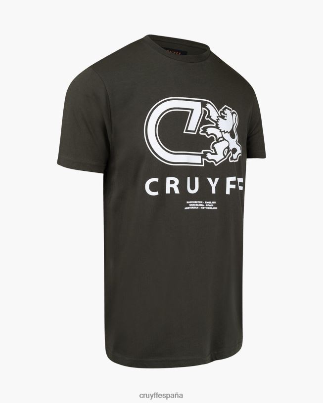 Álvaro tee Cruyff hombres verde D6DNB850 camiseta